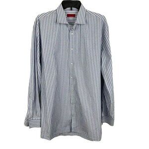 Hugo Boss Men's Long Sleeve Button Down T-Shirt Size 17.5
